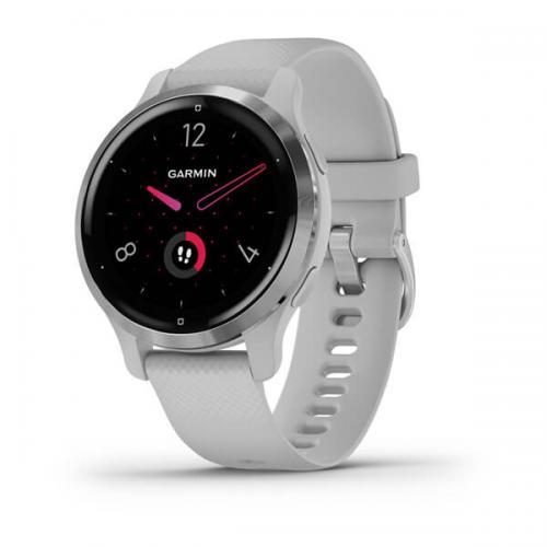 Ceas Smartwatch Garmin Venu 2S, GPS Wi-Fi, Mist Grey + Passivated