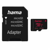 Memory Card microSDXC Hama 00123979 64GB, Class 10, UHS-I U3, V30 + Adaptor SD