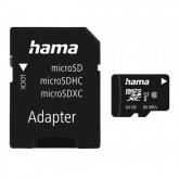 Memory Card microSDXC Hama 00124152 64GB, Class 10, UHS-I U1, V10 + Adaptor SD