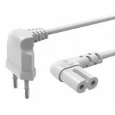 Cablu alimentare Hama 00137228, Euro plug - 2pini, 5m, White