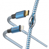 Cablu de date Hama Reflective, USB Tip C - Lightning, 1.5m, Blue