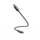 Cablu de date Hama 00183333, USB Tip C - USB Tip C, 0.2m, Black