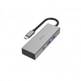 HUB USB Hama 00200136, 2x USB 3.2 gen 1, 2x USB-C, Gray