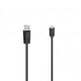 Cablu de date Hama 00200609, USB - microUSB, 3m, Black