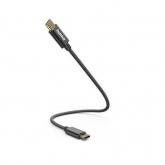 Cablu de date Hama 00201604, USB-C - USB-C, 0.2m, Black