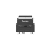 Adaptor Hama 00205268, Scart  - 3x RCA, Black