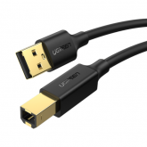 Cablu Ugreen US135, USB 2.0 male - USB-B male, 5m, Black