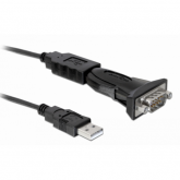 Cablu Delock 61460, USB-A 2.0 - Serial male, 0.8m, Black