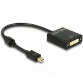 Adaptor Delock 62603, Mini DisplayPort male - DVI female, 0.2m, Black