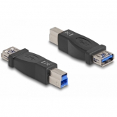 Adaptor Delock 65179, USB-B 3.0 male - USB 3.0 female, Black