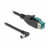 Cablu Delock 80497, PoweredUSB male - 5.5x2.5mm male, 1m, Black