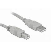 Cablu Delock 82215, USB 2.0 male - USB-B male, 1.8m, White
