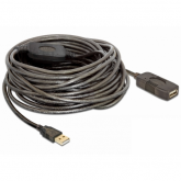 Cablu Delock 82689, USB 2.0 male - USB 2.0 female, 15m, Black