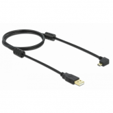 Cablu Delock angled 270° 83250, USB male - Micro USB-B male, 1m, Black