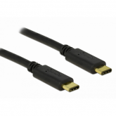 Cablu de date Delock 83673, USB-C male - USB-C male, 1m, Black