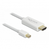 Cablu Delock 83708, Mini DisplayPort male - HDMI male, 3m, White
