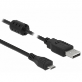 Cablu Delock 84902, USB 2.0 male - Micro USB-B 2.0 male, 1.5m, Black