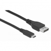 Cablu Delock 86040, USB-C male - DisplayPort male, 1.5m, Black