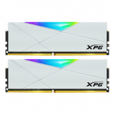 Kit Memorie A-Data XPG Spectrix D50 RGB White Intel XMP 2.0, 16GB, DDR4-3200MHz, CL16, Dual Channel