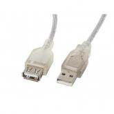 Cablu Lanberg CA-USBE-12CC-0018-TR, USB-male - USB-Female, 1.8m, White