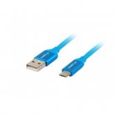Cablu de date Lanberg CA-USBM-20CU-0018-BL, USB - microUSB, 1.8m, Blue