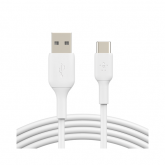Cablu de date Belkin CAB001BT1MWH2PK, USB-A male - USB-C male, 1m, White