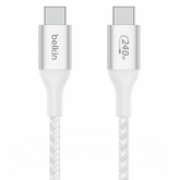 Cablu de date Belkin CAB015BT1MWH, USB-C - USB-C, 1m, White