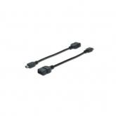 Cablu Assmann AK-300310-002-S OTG, USB-B male - USB-B female, 0.2m, Black