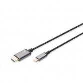 Cablu ASSMANN DA-70821, USB-C - HDMI, 1.8m, Black
