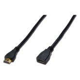 Cablu Assmann Ednet AK-330201-030-S, HDMI female - HDMI male, 3m, Black