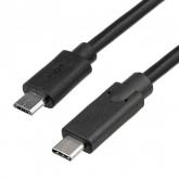 Cablu de date Akyga AK-USB-16, USB-C - Micro USB, 1m, Black