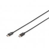 Cablu de date ASSMANN SuperSpeed, USB-C - USB-C, 1m, Black