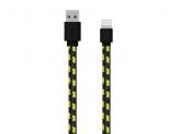 Cablu de date Serioux Mfi Fab, USB - Lightning, 2m, Black, Bulk