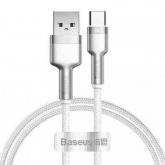 Cablu de date Baseus CAKF000102, USB- USB-C, 1m, White