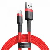 Cablu de date Baseus CATKLF-B09, USB-C - USB-C, 1m, Red-Black
