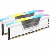 Kit Memorie Corsair Vengeance RGB White Intel XMP 3.0, 32GB, DDR5-6400MHz, CL32, Dual Channel