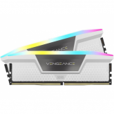 Kit Memorie Corsair Vengeance RGB White Intel XMP 3.0, 64GB, DDR5-6000MHz, CL40, Dual Channel