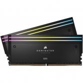 Kit Memorie Corsair Dominator Titanium RGB Black Intel XMP 3.0 32GB, DDR5-6600MHz, CL32, Dual Channel