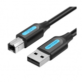 Cablu Vention COQBH, USB 2.0 male - USB-B 2.0 male, 2m, Black