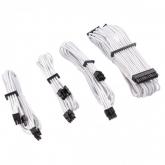 Set cablu alimentare Corsair Premium, 4pin - 4pin, 0.61m, White-Black
