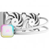 Cooler procesor Corsair iCUE H100i Elite White, RGB, 2x 120mm
