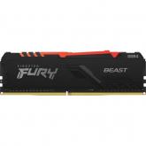 Memorie Kingston FURY Beast RGB 16GB, DDR4-3733MHz, CL19