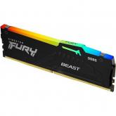 Memorie Kingston Fury Beast RGB Black AMD EXPO/Intel XMP 3.0, 8GB, DDR5-5200MHz, CL36
