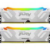 Kit Memorie Kingston FURY Renegade RGB White Intel XMP 3.0, 32GB, DDR5-7600MHz, CL38, Dual Channel