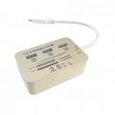 Hub USB LC Power LC-HUB-C-CR, 3x USB 3.2 gen 1 + Card reader, Silver-White