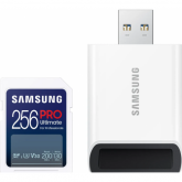 Memory Card microSDXC Samsung PRO Ultimate 256GB, Class 10, UHS-I U3, V30 + Adaptor USB