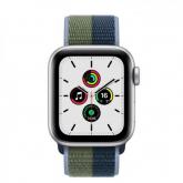 Smartwatch Apple Watch SE V2, 1.57inch, curea nylon, Silver-Abyss Blue/Moss Green
