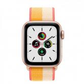 Smartwatch Apple Watch SE V2, 1.57inch, curea nylon, Gold-Maize/White