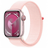 Smartwatch Apple Watch Series 9 Aluminium, 1.9inch, Curea Nailon, Light Pink-Light Pink Loop