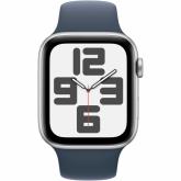 Smartwatch Apple Watch SE 2 (2023) Aluminium, 1.78inch, Curea Silicon S/M, Silver - Storm Blue